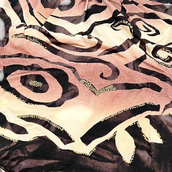 Sunflair Jutta Friemann Halter Neck One-Piece Swimsuit With Tribal Print & Beade - Picture 5 of 7